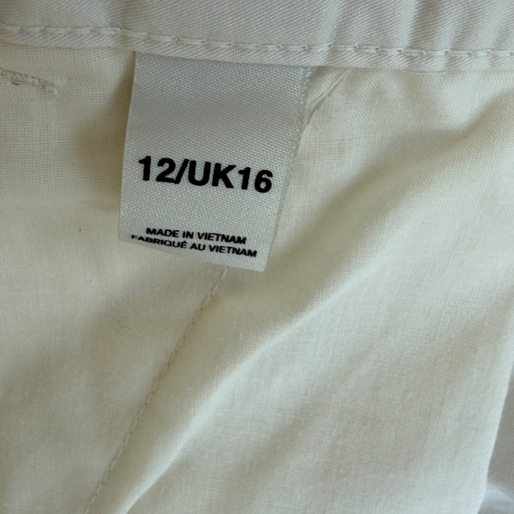 BDG Modified Cream Cargo Pants w/ Rhinestone Hearts - Picture 3 of 8